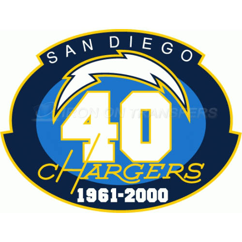 San Diego Chargers Iron-on Stickers (Heat Transfers)NO.735